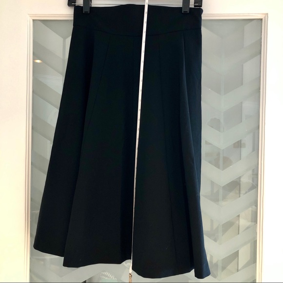 Trina Turk Black Flare Tea / A-Line Midi Skirt (6) - Picture 14 of 14